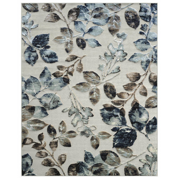 Wildon Home® Ditoro Viscose Floral Rug Wayfair